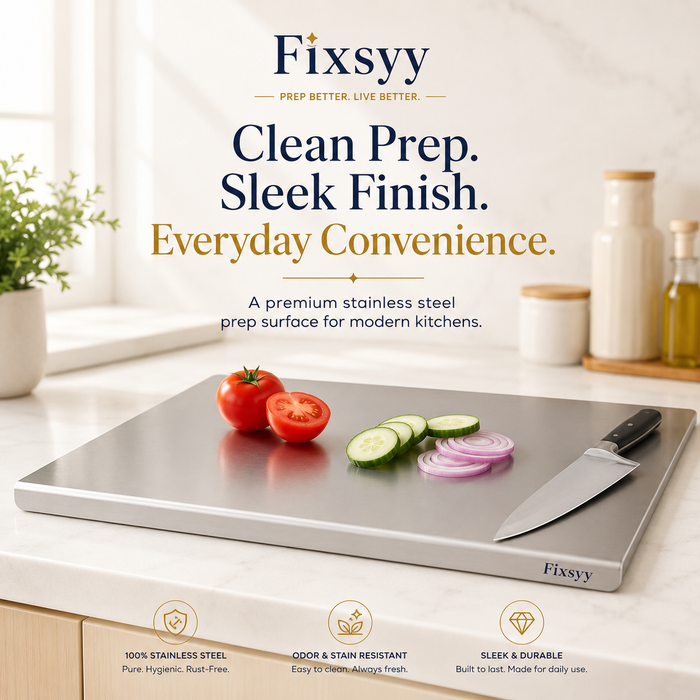 Fixsyy Stainless Steel Chopping Board