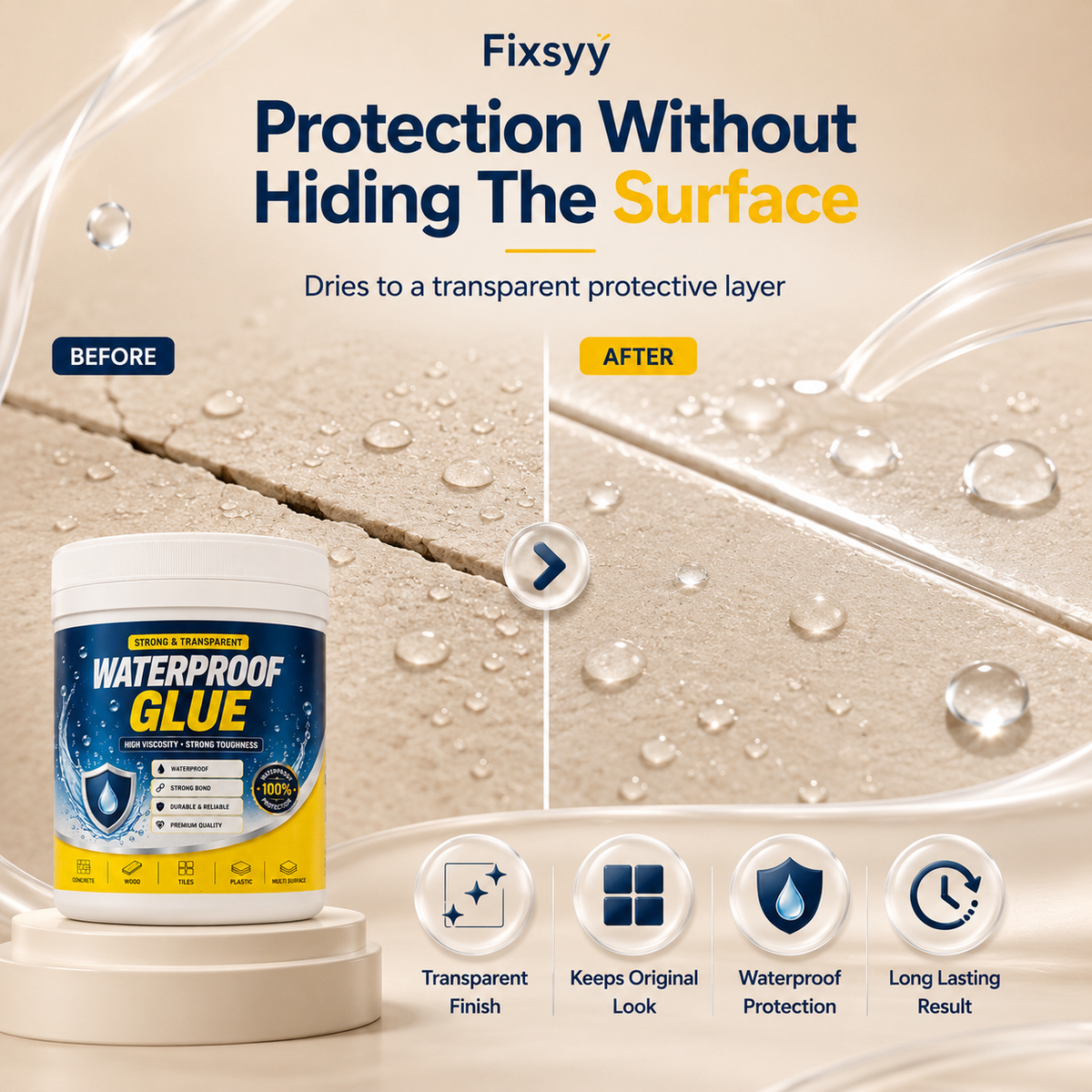 Fixsyy Waterproof Glue - Pack of 2
