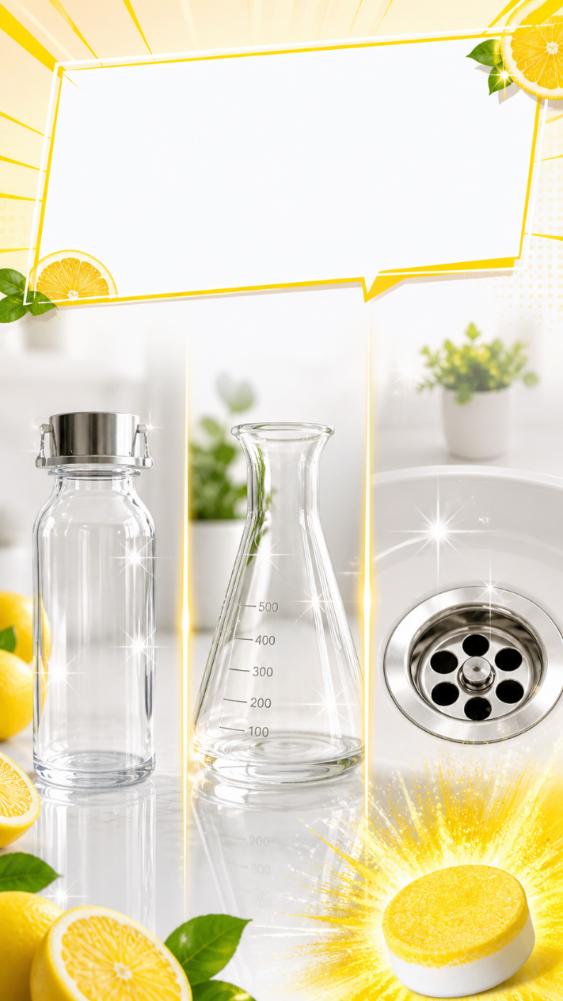 Deep Clean Bubble Tablets - Powerful Lemon Descaling Cleaner