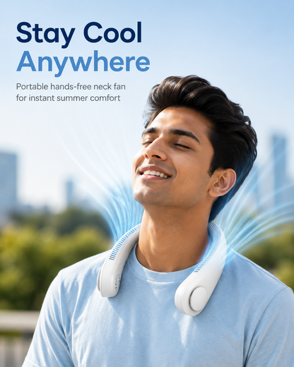360° Cooling Neck Fan – Hands-Free Portable Personal Air Conditioner