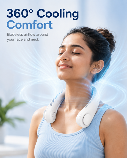 360° Cooling Neck Fan – Hands-Free Portable Personal Air Conditioner