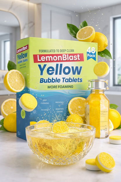 Deep Clean Bubble Tablets - Powerful Lemon Descaling Cleaner