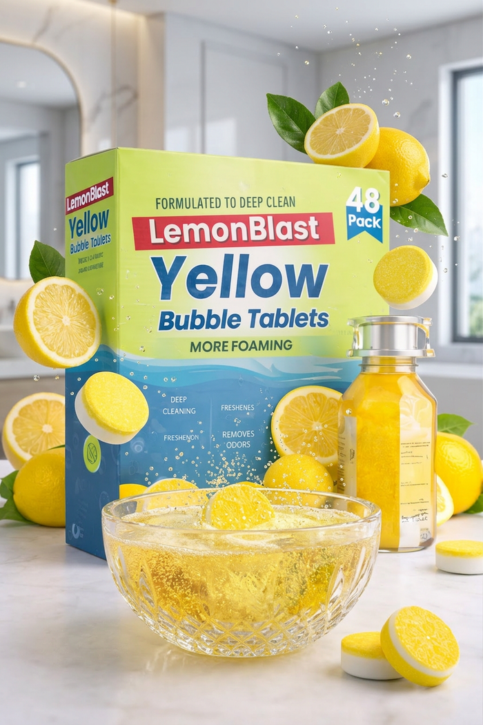 Deep Clean Bubble Tablets - Powerful Lemon Descaling Cleaner