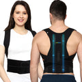 Online Point Polyester Black Unisex Magnetic Back Brace Posture Corrector
